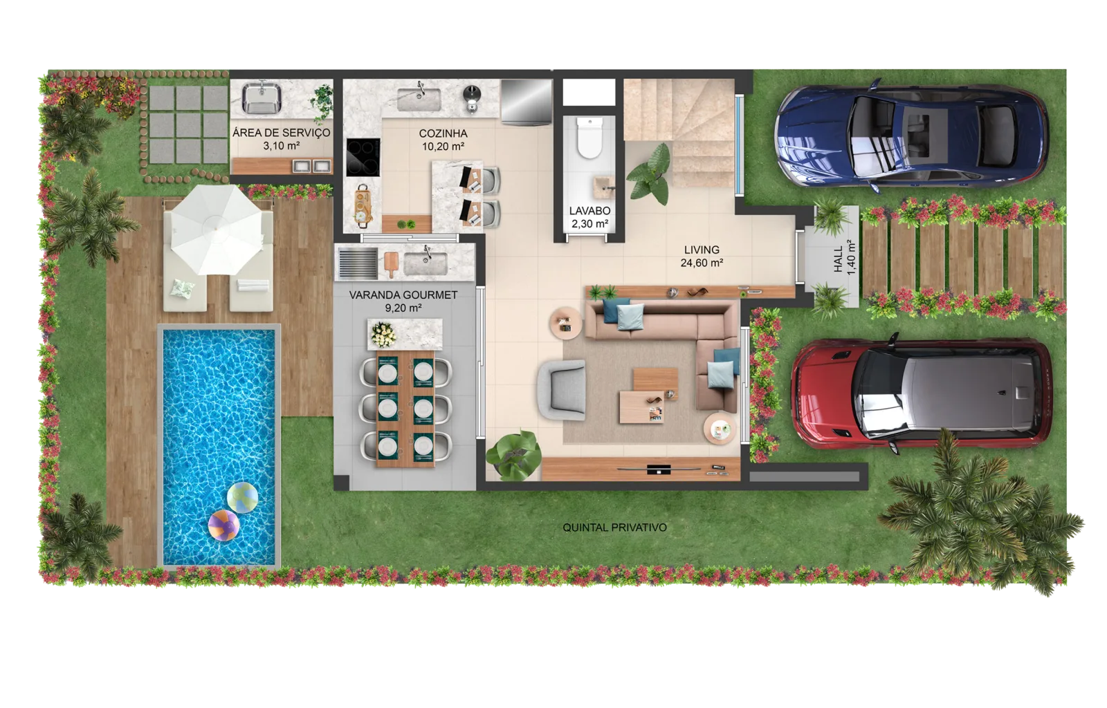 Planta ilustrativa · opção 1